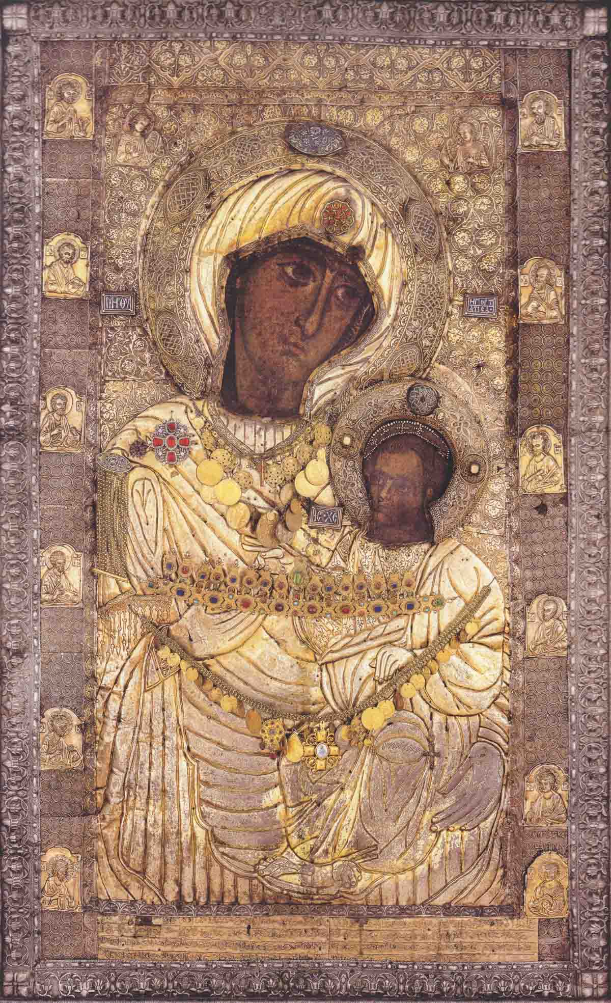 Icon of the Virgin Mary Portaitissa (The Gate-Keeper) from Iviron